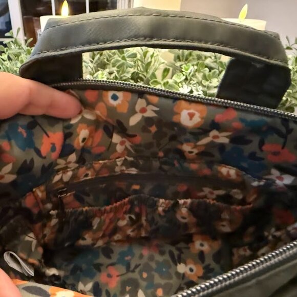 LUG small crossbody tote with handles olive green mini Dory - Picture 4 of 9